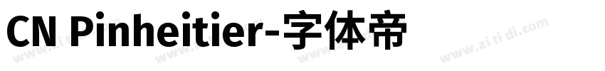 CN Pinheitier字体转换